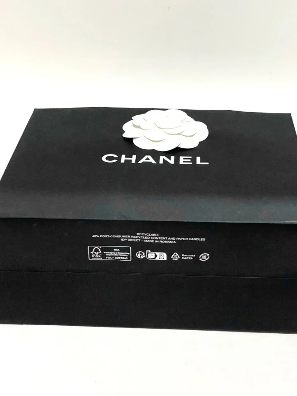 Authentic CHANEL Shopping Empty Paper Bag 8.5